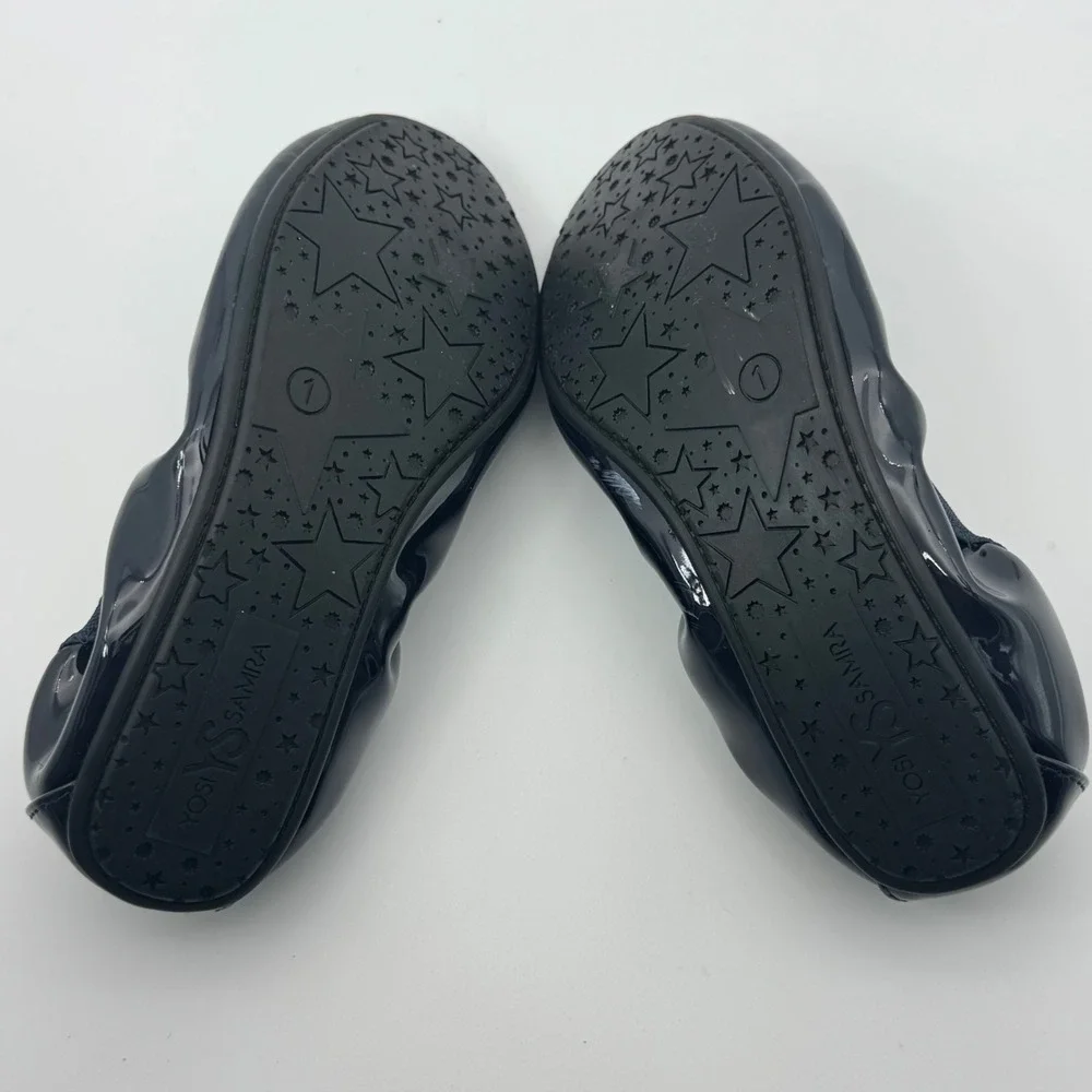 Yosi Samra Ballet‎ Flats Navy Patent Leather Girls Shoes Size 1